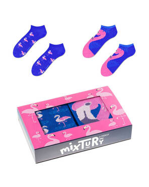Skarpetki męskie stopki | Pink Flamingo BOX | mixTURY | ZOOKSY