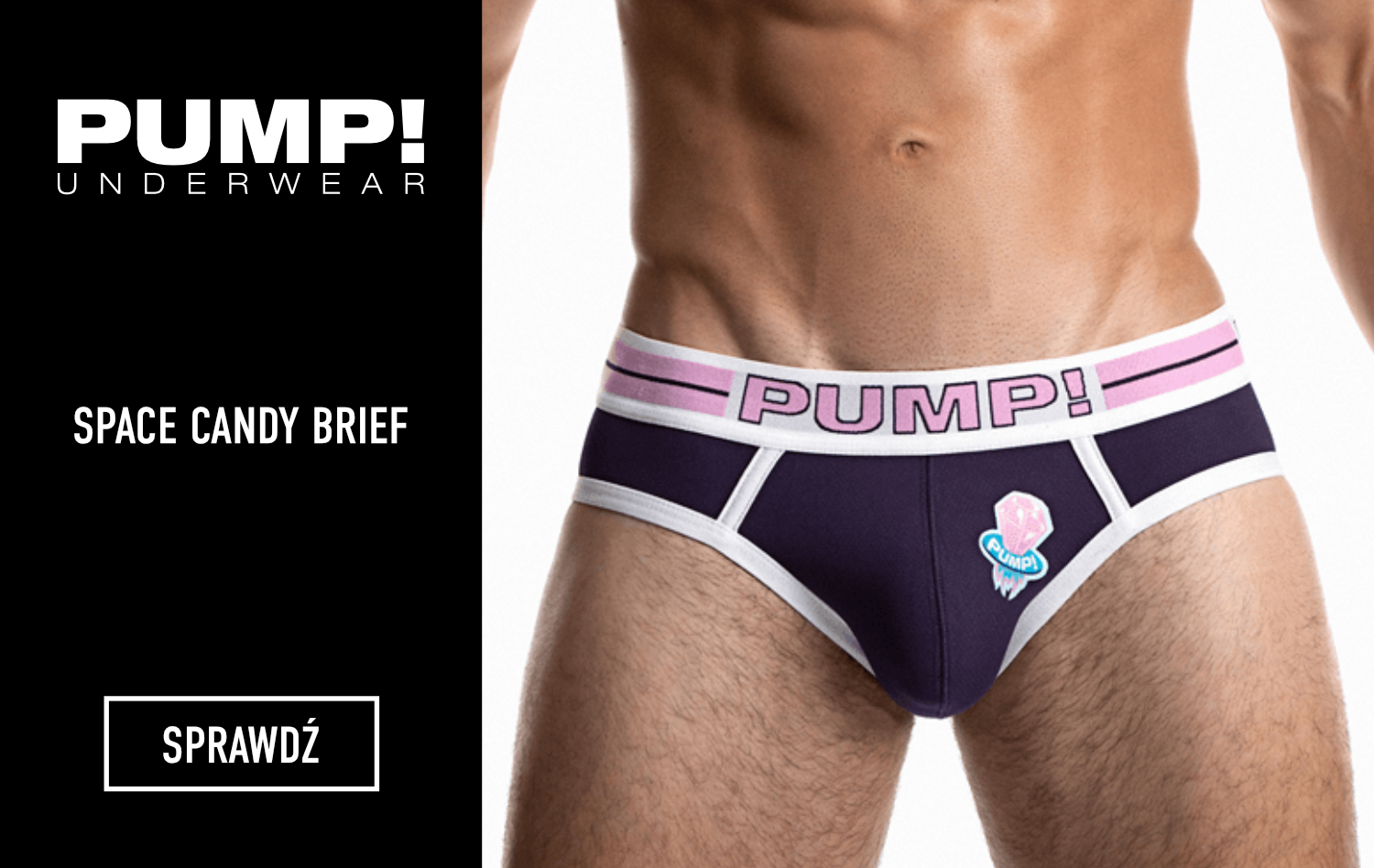 SLIPY MĘSKIE PUMP! - PURPLE SPACE CANDY BRIEF 12049