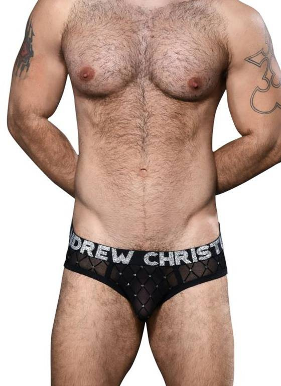 SLIPY MĘSKIE ANDREW CHRISTIAN - DIAMOND MESH BRIEF 92677