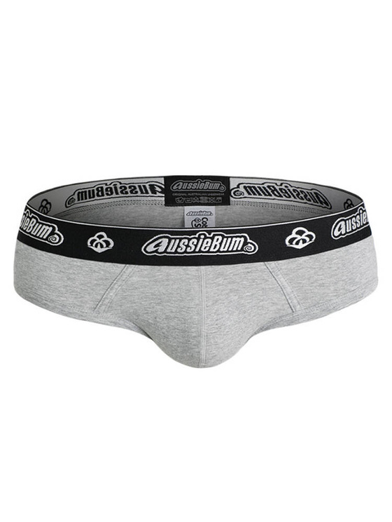 Gładkie slipy męskie | Szare | CottonSoft 2.0 Greymarle | AussieBum