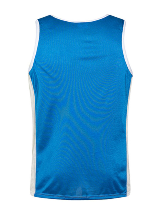 Nylonowy top męski z graficznym wzorem | Niebieski | Nylon Singlet Royal White | AussieBum