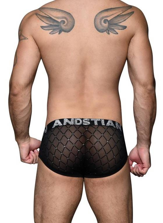 SLIPY MĘSKIE ANDREW CHRISTIAN - DIAMOND MESH BRIEF 92677