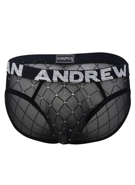 SLIPY MĘSKIE ANDREW CHRISTIAN - DIAMOND MESH BRIEF 92677