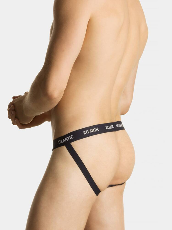 Gładki Jockstrap męski | Granatowy | Atlantic | MP-1571