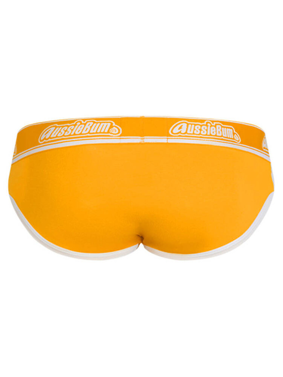 Gładkie slipy męskie | Pomarańczowe | CottonCandy Orange | AussieBum