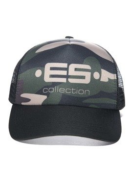 Czapka z daszkiem Dżokejka Jokejka | Print Logo Baseball Cap CAP003 Camouflage | ES Collection