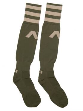 Długie skarpetki męskie | Basic Addicted Socks AD382 Kaki | ADDICTED