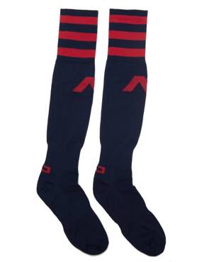 Długie skarpetki męskie | Basic Addicted Socks AD382 Navy | ADDICTED