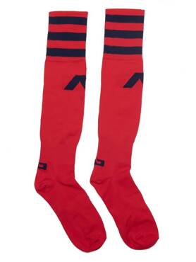 Długie skarpetki męskie | Basic Addicted Socks AD382 Red | ADDICTED