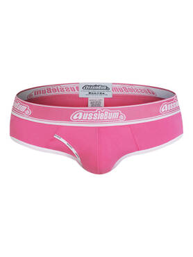 Gładkie slipy męskie | Różowe | CottonCandy Pink | AussieBum