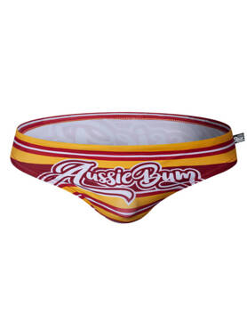 Kąpielówki męskie slipy w graficzny wzór | Wielokolorowe | Signature Candy Corn | AussieBum