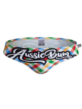 Kąpielówki męskie slipy w graficzny wzór | Wielokolorowe | Signature Picnic | AussieBum