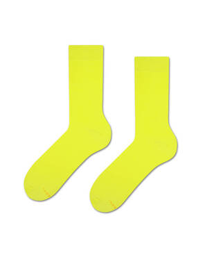 Skarpetki męskie długie | żółte Sunshine Mood | Basic Collection | ZOOKSY