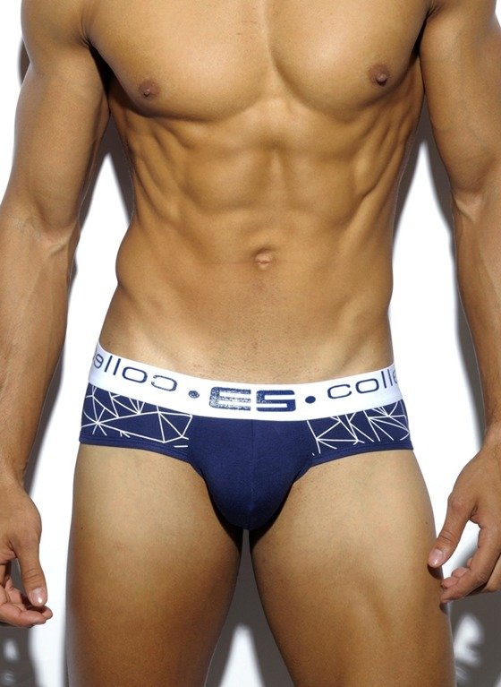 ES Collection Basic Modal Push Up Brief - Navy