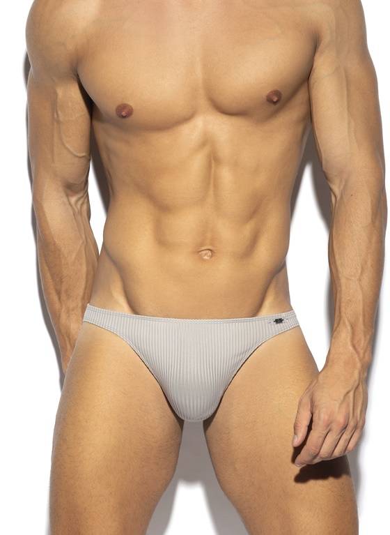 ES Collection Recycled Rib Briefs - Grey