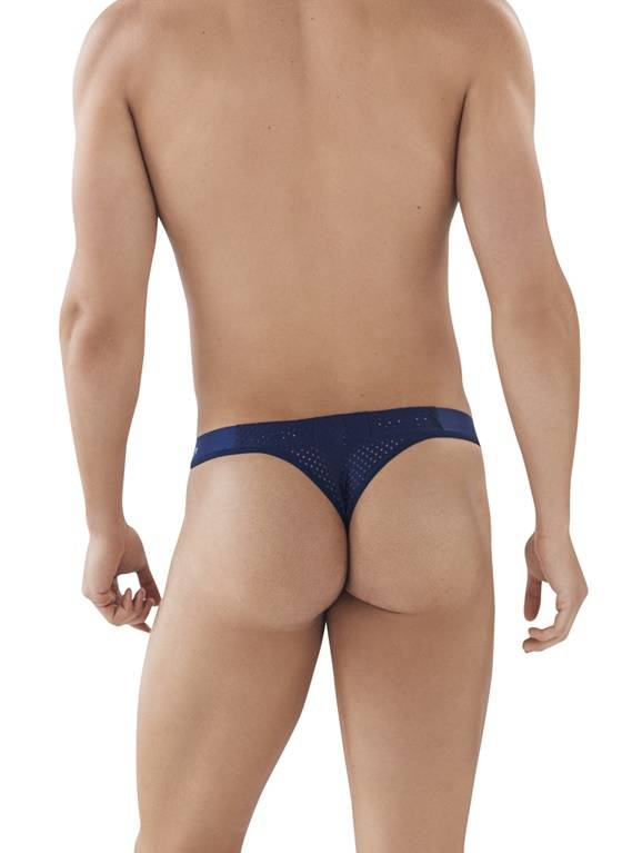 STRINGI MĘSKIE CLEVER MODA - LATIN LUST THONG NAVY granatowy