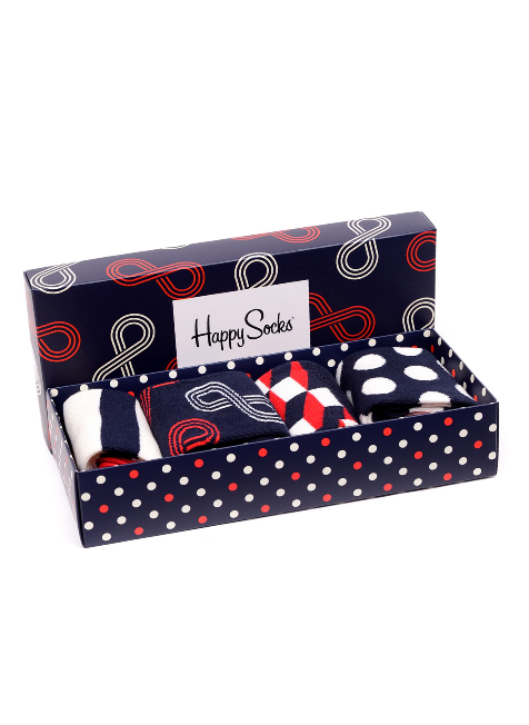 4-pack Eternity skarpety Happy Socks - Gift Box XETY09-6000