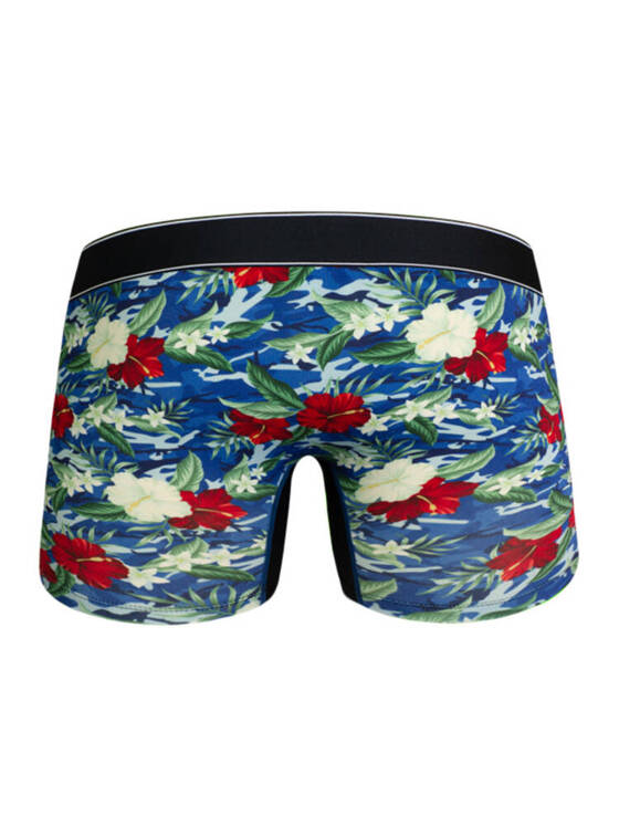 Bambusowe bokserki męskie w graficzny wzór | Niebieskie | Comfy Bamboo Access Recife | AussieBum