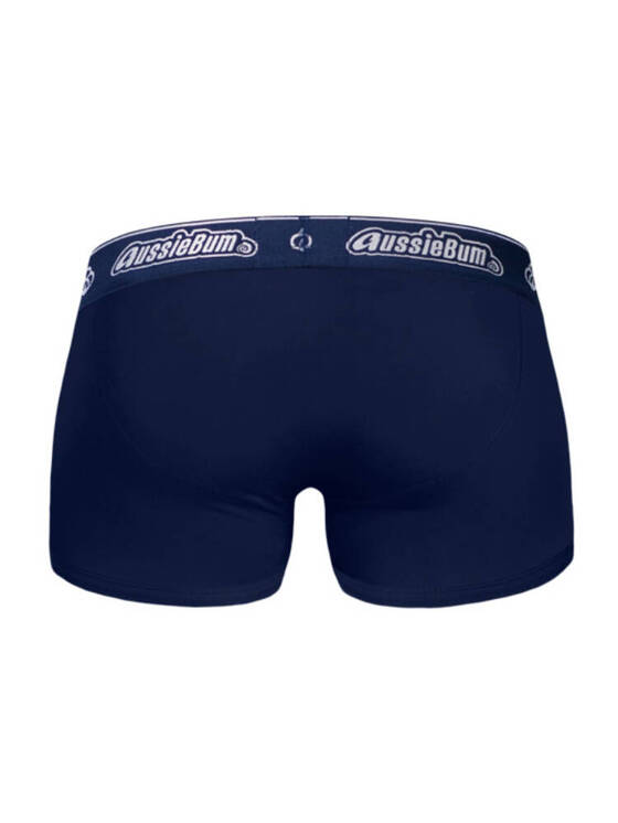 Bokserki męskie z gumą z logo | Granatowe | CottonSoft 2.0 Navy | AussieBum