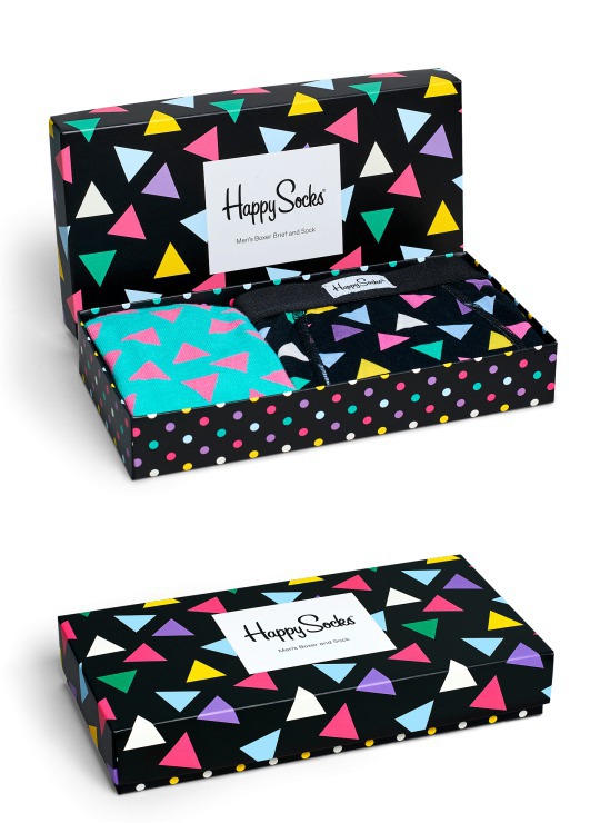 Combo Box męski Happy Socks -  Skarpety + Bokserki XBT61-099