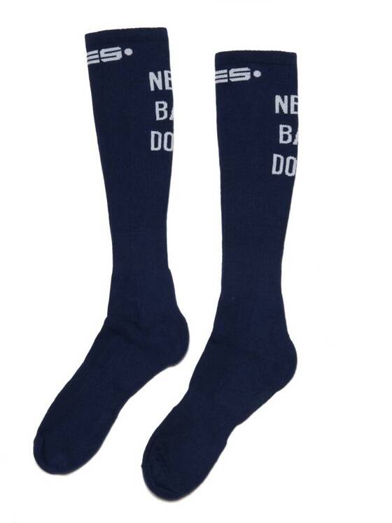 Długie skarpetki męskie | Never Back Down Socks SCK09 Navy | ES Collection