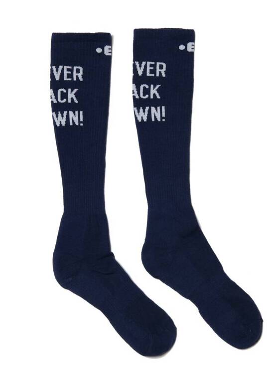 Długie skarpetki męskie | Never Back Down Socks SCK09 Navy | ES Collection