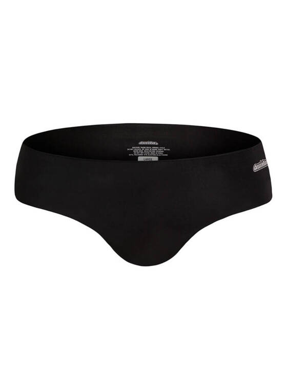 Gładkie bezszwowe slipy męskie | Czarne | BodyTouch Black | AussieBum