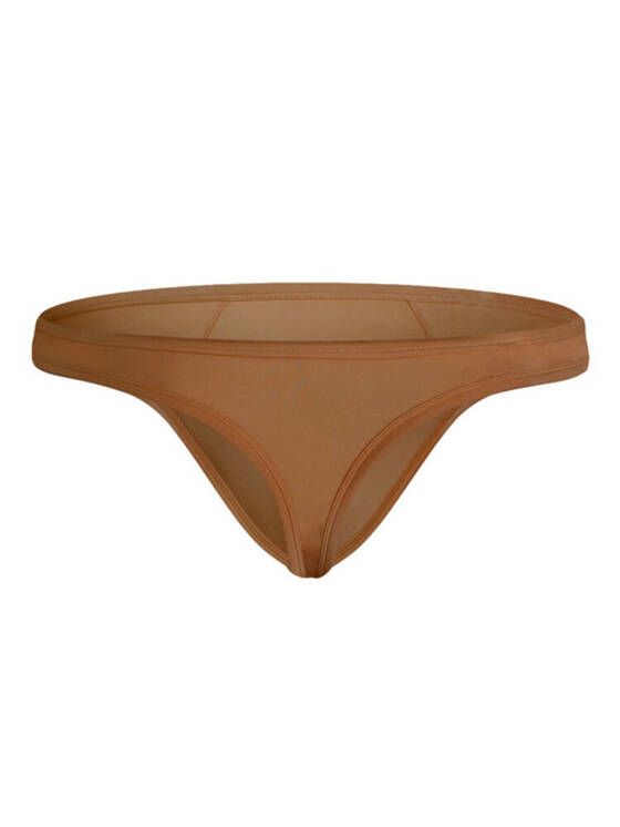 Gładkie przylegające stringi męskie | Brązowe | Slick Tan | AussieBum