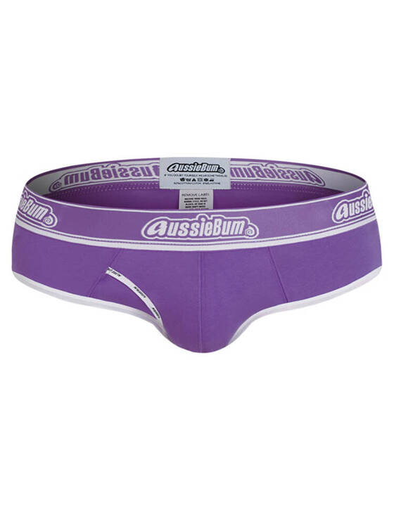 Gładkie slipy męskie | Fioletowe | CottonCandy Purple | AussieBum