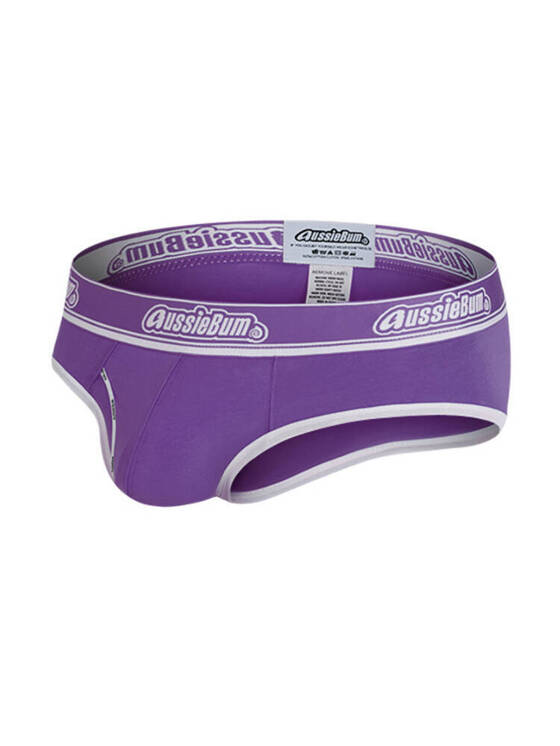 Gładkie slipy męskie | Fioletowe | CottonCandy Purple | AussieBum