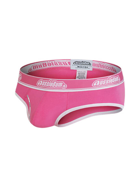 Gładkie slipy męskie | Różowe | CottonCandy Pink | AussieBum