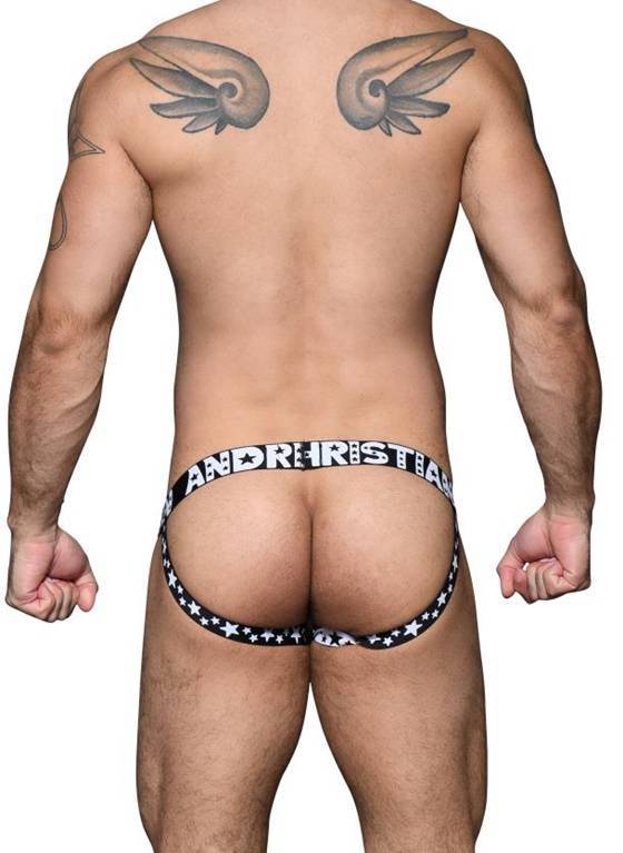 JOCKSTRAP MĘSKI ANDREW CHRISTIAN - ALMOST NAKED MESH JOCK BLACK 92673