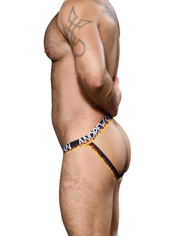 JOCKSTRAP MĘSKI ANDREW CHRISTIAN - FLAMES MESH JOCK 92683