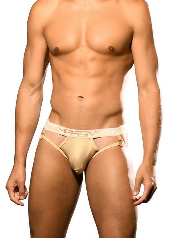 JOCKSTRAP MĘSKI ANDREW CHRISTIAN - MASSIVE GOLD RING JOCK 92676