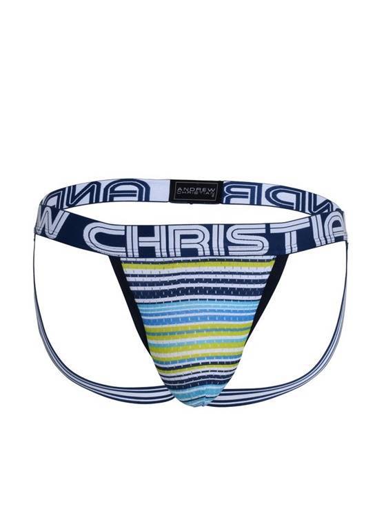 JOCKSTRAP MĘSKI ANDREW CHRISTIAN - MESH STRIPE JOCK 92538