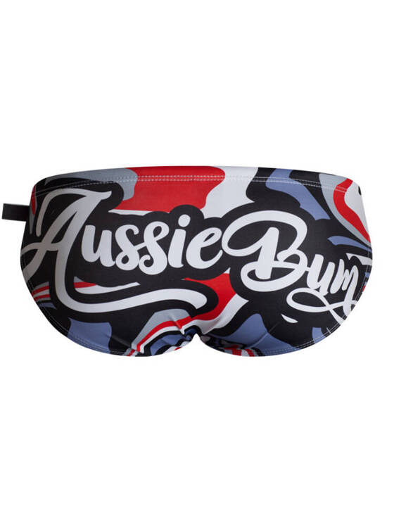 Kąpielówki męskie slipy w graficzny wzór | Wielokolorowe | Signature Metro | AussieBum