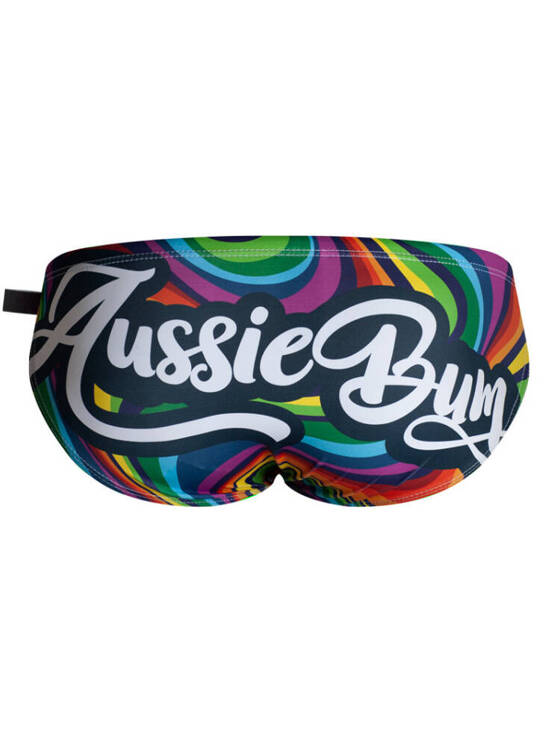 Kąpielówki męskie slipy w graficzny wzór | Wielokolorowe | Signature Unicorn | AussieBum