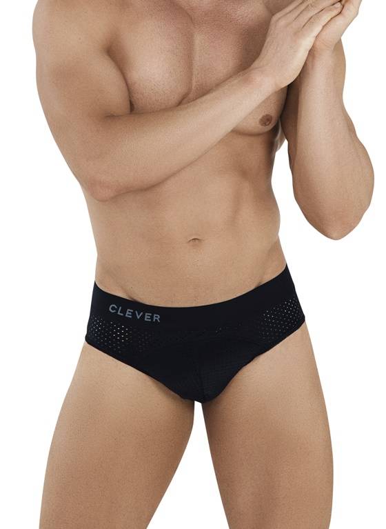 Przewiewny siateczkowy jockstrap męski | Czarny | Zurich | CLEVER MODA | 1029