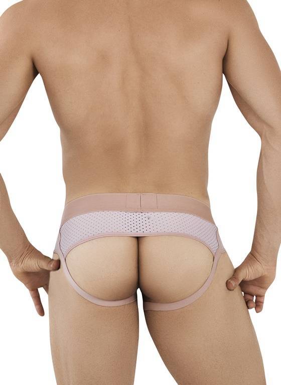 Przewiewny siateczkowy jockstrap męski | Różowy | Zurich | CLEVER MODA | 1029