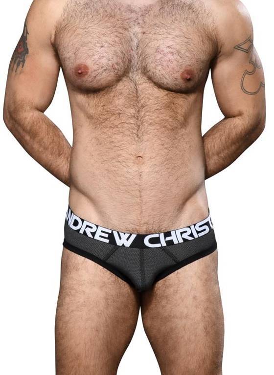 SLIPY MĘSKIE ANDREW CHRISTIAN - ACTIVE SPORTS BRIEF CHARCOAL 92697