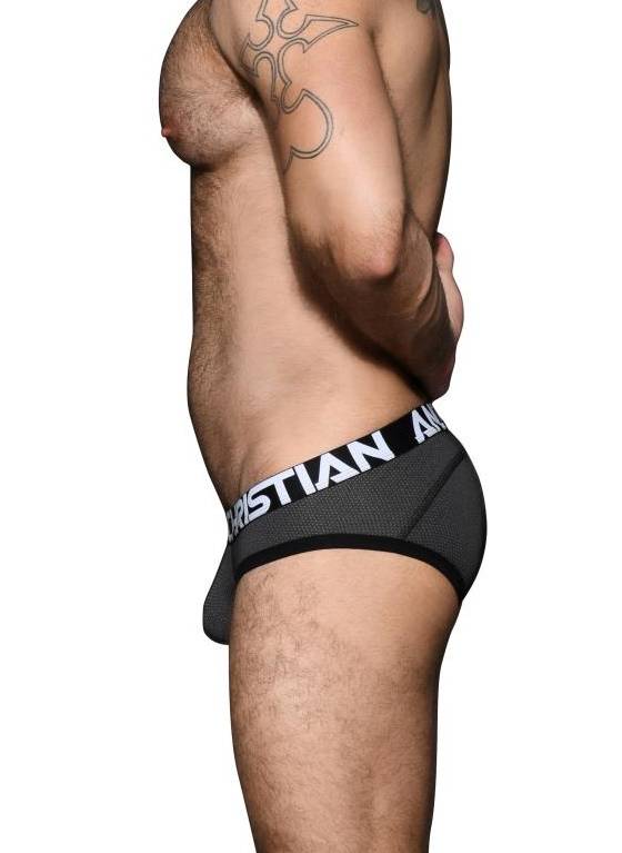 SLIPY MĘSKIE ANDREW CHRISTIAN - ACTIVE SPORTS BRIEF CHARCOAL 92697