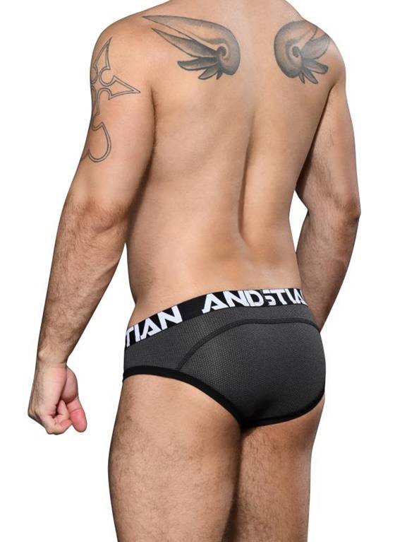 SLIPY MĘSKIE ANDREW CHRISTIAN - ACTIVE SPORTS BRIEF CHARCOAL 92697