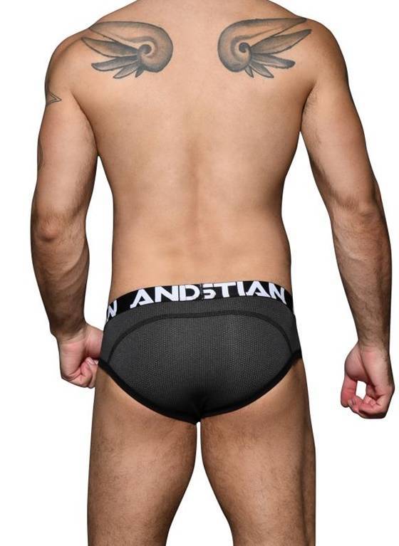 SLIPY MĘSKIE ANDREW CHRISTIAN - ACTIVE SPORTS BRIEF CHARCOAL 92697