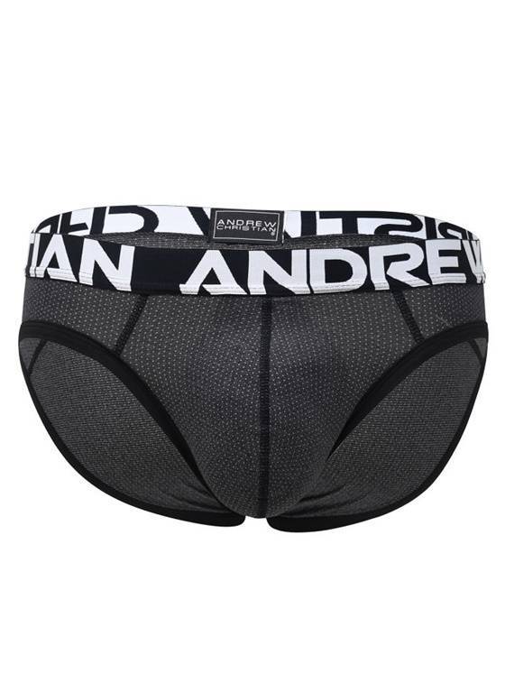 SLIPY MĘSKIE ANDREW CHRISTIAN - ACTIVE SPORTS BRIEF CHARCOAL 92697