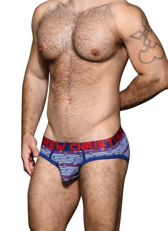 SLIPY MĘSKIE ANDREW CHRISTIAN - ANCHOR MESH BRIEF 92693