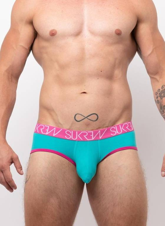 SLIPY MĘSKIE SUKREW - APEX BRIEF POOL BLUE