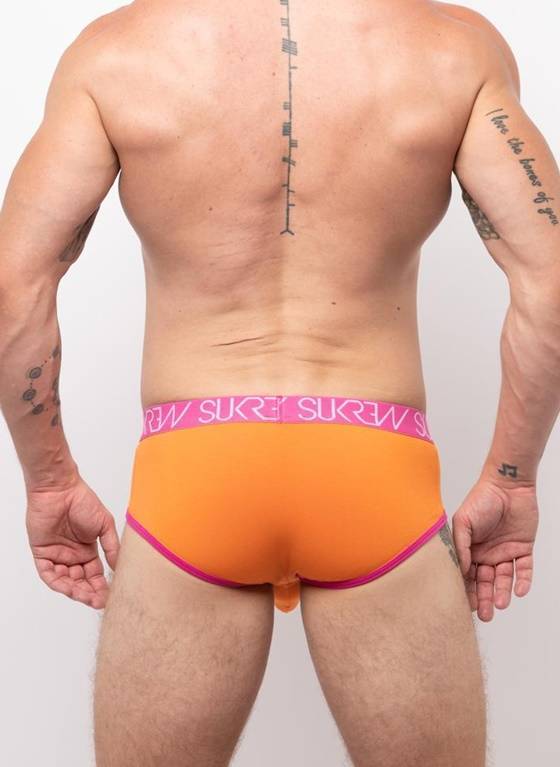 SLIPY MĘSKIE SUKREW - APEX BRIEF SUNRISE ORANGE