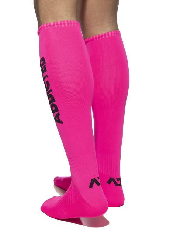 Skarpetki męskie | Addicted Neon Socks AD1155 Neon Pink | ADDICTED