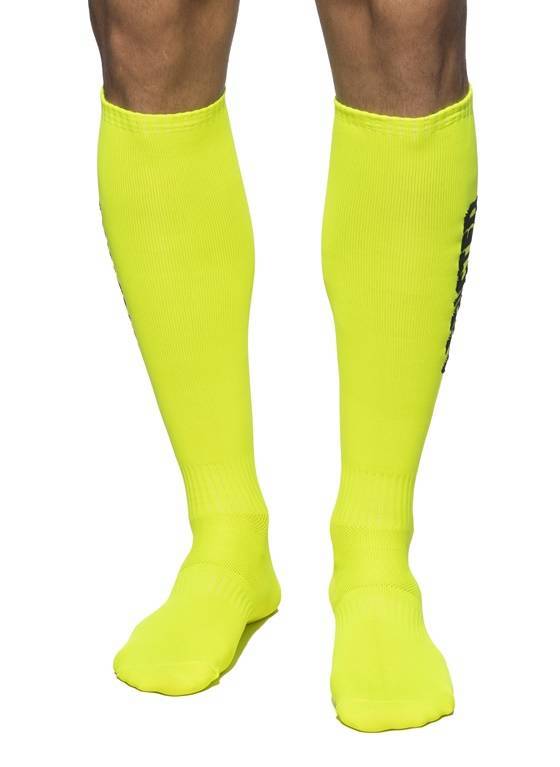 Skarpetki męskie | Addicted Neon Socks AD1155 Neon Yellow | ADDICTED