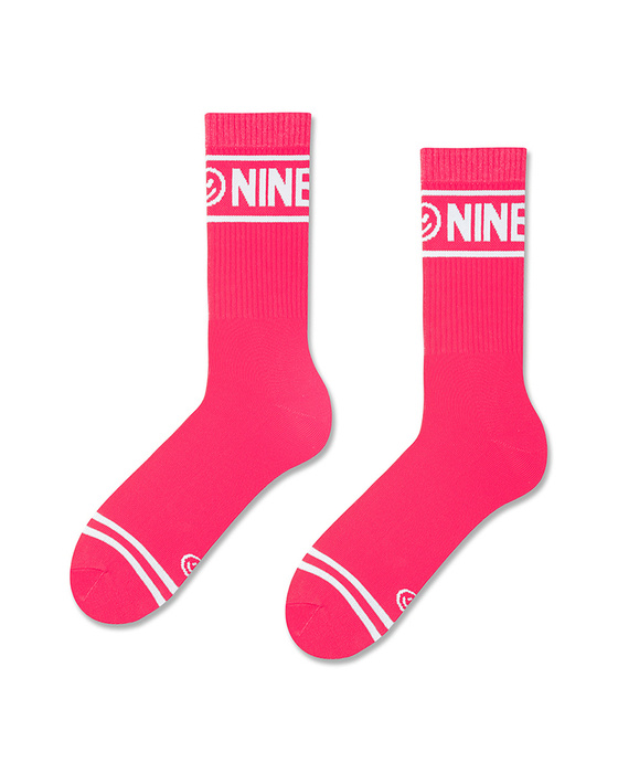 Skarpetki męskie długie | 0403 pink | Nineties Collection | ZOOKSY
